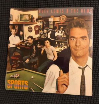 Vintage 1983 Huey Lewis & The News " Sports " Vinyl Lp No Bar Code