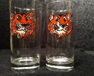Vintage Esso Gas Oil " Put A Tiger In Your Tank " Advertising Glass Japan X2