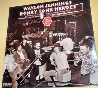 Waylon Jennings Honky Tonk Heroes Promo Dj Lp 1973 Rca Apl 1 - 0240