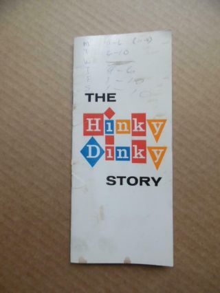 1968 The Hinky Dinky Story Omaha Grocery Store Promo Booklet Vintage