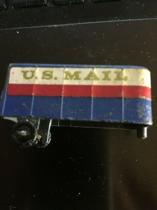 Vintage Die Cast Tootsie Toy Us Mail Trailer - With Visible Wear & Tear