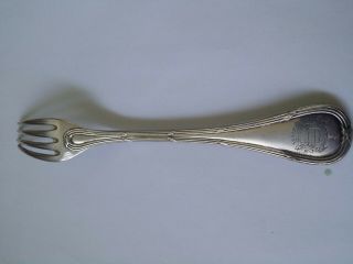 18th Century French Solid Silver Dining Fork Hallmarked Dead 3