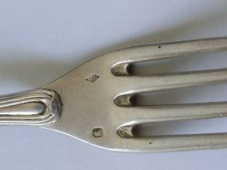 18th Century French Solid Silver Dining Fork Hallmarked Dead 4