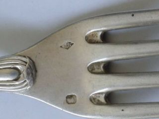 18th Century French Solid Silver Dining Fork Hallmarked Dead 5