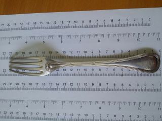 18th Century French Solid Silver Dining Fork Hallmarked Dead 6