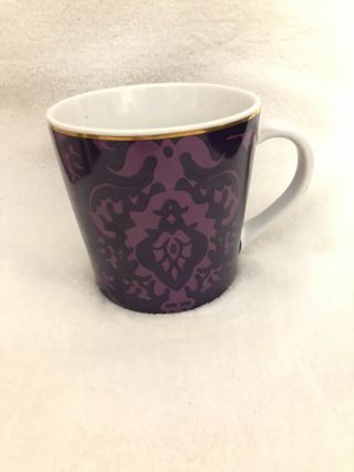 Starbucks Mug Purple Swirl Floral Coffee Cup