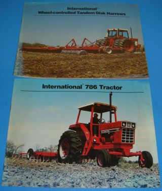 International 786 Tractor Brochure,  Tandem Disc Harrows