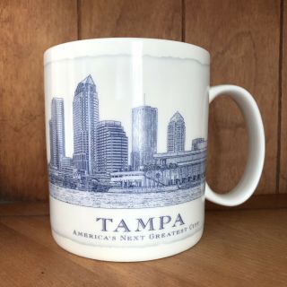 Starbucks Tampa Florida Architect City Coffee Mug Large 18 Oz 2007 Greatest City