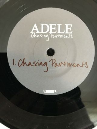 Adele - Chasing Pavements 7” Vinyl Picture Sleeve XL XLS 321 (2008) Mint/NM Con 3