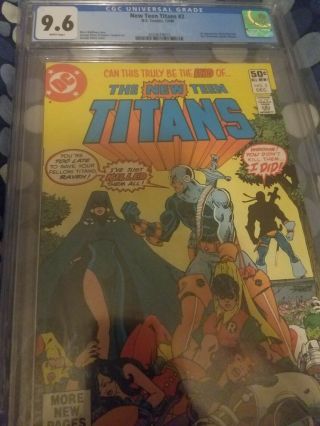The Teen Titans 2 Cgc 9.  6 First Deathstroke Extremely Hot Book.
