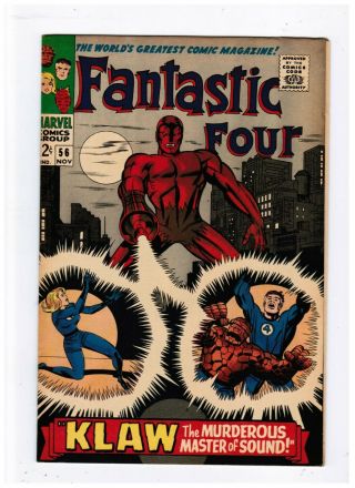 Fantastic Four 56 Vf/nm First Claw Cover And Story