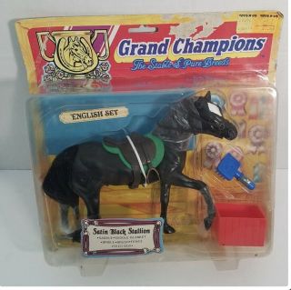Vintage Empire Industries Grand Champions English Set Satin Black Stallion - Nib