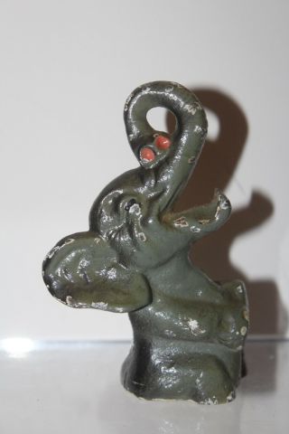 Vintage Hubley Elephant Cast Iron Figural Bottle Opener Breweriana