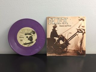 Nofx Louise And Liza 7” Purple Vinyl Rare 1999 Fat Wreck Chords Bad Religion