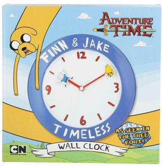 Adventure Time With Finn And Jake Hours Seconds Hands Home Time Wall Clock Decor