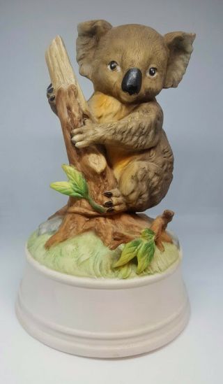 Vintage Koala Music Box Gift World Of Gorham Bear " Close To You " Made In Japan