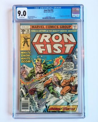 Iron Fist 14,  Aug 1977 Cgc 9.  0 First Appearance Of Sabretooth