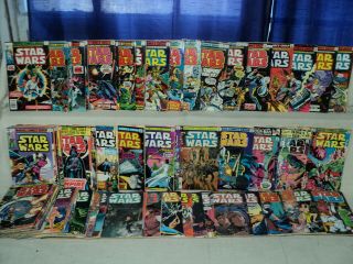 Star Wars 1 - 107 (miss.  42),  Annual 1 - 3 Set Solid Marvel Comics (s 10984)
