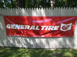 GENERAL TIRE BAY BANNER - - 9.  75 ' x 3 ' 4