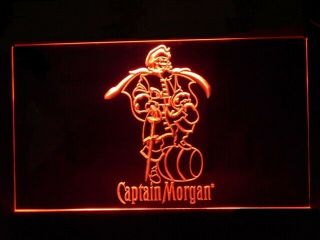 J462r Captain Morgan Spiced Rum For Pub Bar Display Light Sign