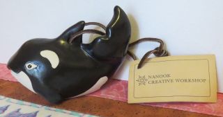 Nanook Creative Workshop Pottery Orca - Killer Whale Handcrafted Alaska