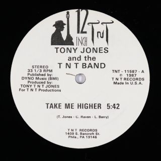 Tony Jones & Tnt Band - Take Me Higher 12 " - Private Modern Soul Boogie Vg,  Mp3