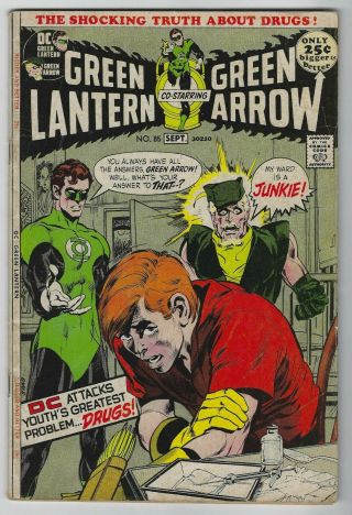 Green Lantern 85 (1971,  Dc) Drug Issue,  Denny O 