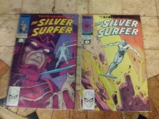 Silver Surfer Vol 1 1 & 2 Limited Series 1988 Stan Lee & Moebius Marvel Comic