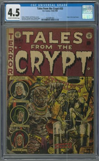 Tales From The Crypt 33 Cgc 4.  5 (featuring The Crypt Keeper)