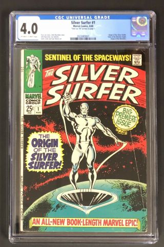 Silver Surfer 1 (8/68) Cgc 4.  0 Origin Of The Surfer Origin Of The Watchers