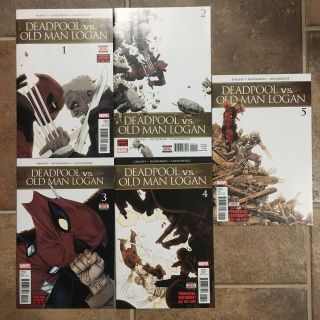 Deadpool Vs Old Man Logan 1 2 3 4 5 1st Printing Variant Comic Set
