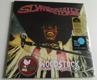 Sly & The Family Stone ‎woodstock August 17,  1969 2 X Vinyl Lp Rsd 2019 Etched