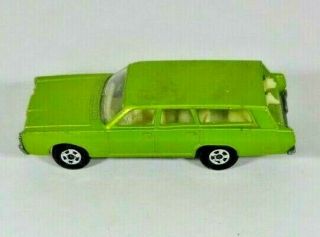 C1970s Matchbox 55/73 By Lesney Metal Toy Lime Green Mercury Car 2 1/2 " England