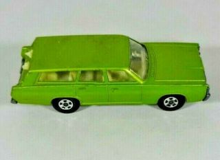 c1970s Matchbox 55/73 by Lesney Metal Toy Lime Green Mercury Car 2 1/2 