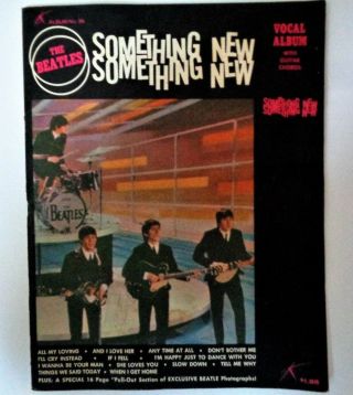 The Beatles Something Rare Song Book Orig 1965 John Lennon Paul Mccartney Ex