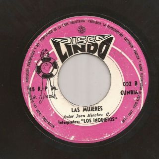 Rare Peru Cumbia Psych Fuzz 45 Los Inquietos Las Mujeres Disco Lindo Hear Mp3