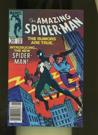 Spider - Man 252 Vf 7.  5 1 Book Marvel,  1st Black Suit (historically) Venom