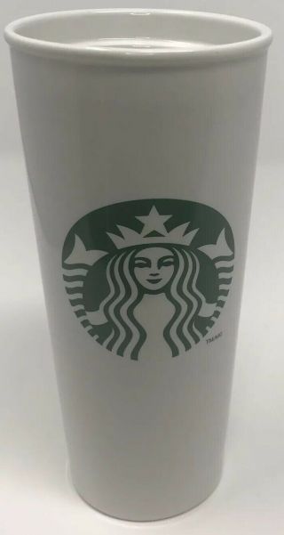 Starbucks Coffee Double Wall Travel To Go Mug Siren Logo 2014 16oz