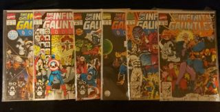 Marvel The Infinity Gauntlet Full Set 1 - 6 Thanos The Avengers 1991