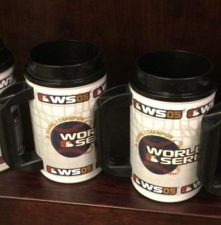 Astros 2005 World Series Insulated Beer Mugs,  1 Pint Set Of 2