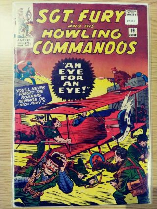 Sgt.  Fury And His Howling Commandos 19 Vg Marvel Pa10 - 2