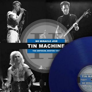 David Bowie (& Tin Machine) No Miracle Jive Ltd / 210 Blue Vinyl Lp Rare Live