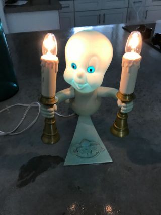 Casper The Friendly Ghost Lamp Nightlight Trendmasters Halloween Candelabra