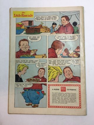 THE LITTLE RASCALS FC FOUR COLOR 674 (1956) SILVER AGE DELL UNGRADED 4