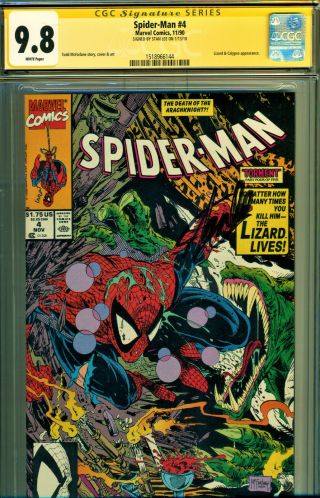 Spider - Man 4 Cgc 9.  8 Ss Signed By Stan Lee - Mcfarlane Story,  Cover,  Artwork