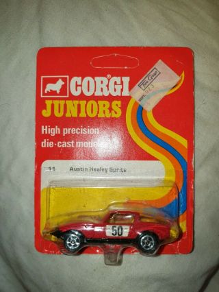 Vintage Corgi Juniors No 11 Austin Healey Sprite Le Mans