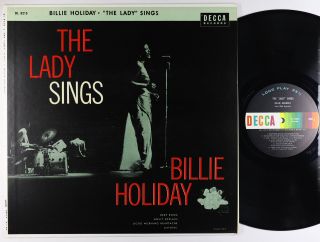 Billie Holiday - The Lady Sings Lp - Decca - Dl 8215 Mono Vg,
