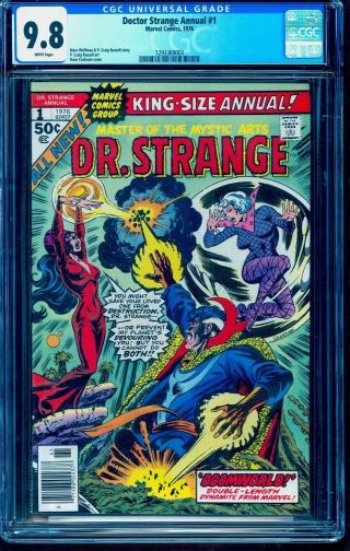 Dr.  Strange Annual 1 Cgc 9.  8 White Pages Hot Doctor Strange Issue No Res