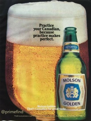 1983 Molson Golden Beer That 