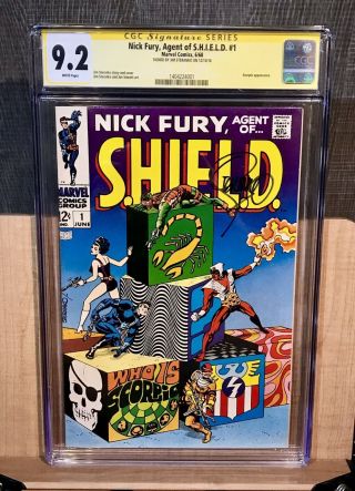 Nick Fury,  Agent Of Shield 1 Cgc 9.  2 Ss Jim Steranko